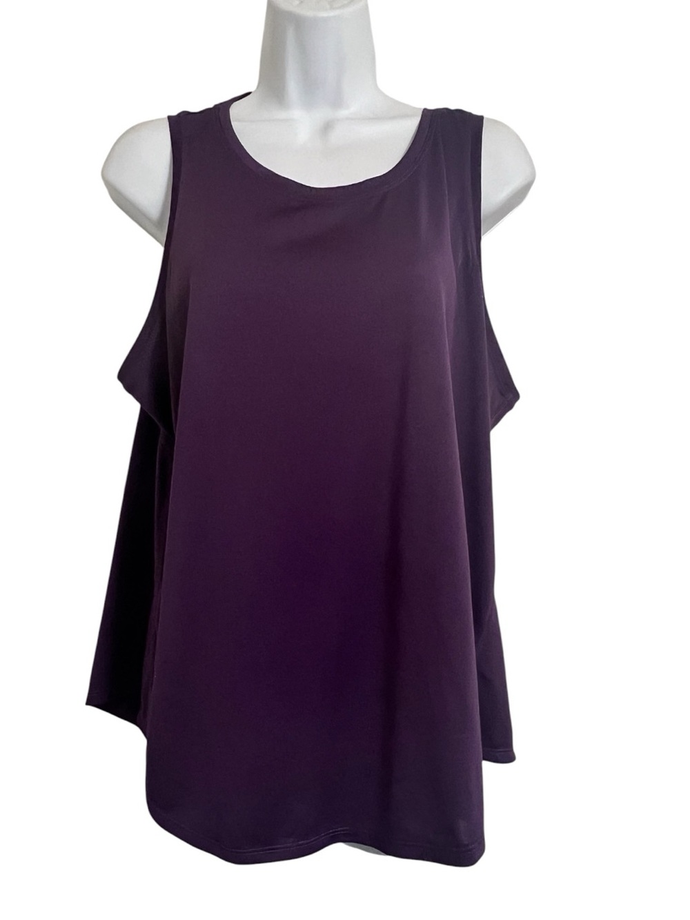 TEK GEAR DRY TEK SIZE XL Deep Purple Plum Sleeveless Tank Top